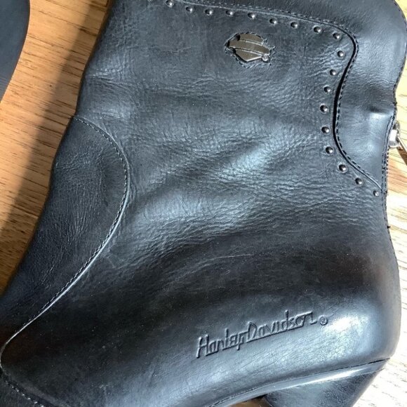 HARLEY DAVIDSON LEATHER STUDDED BOOTS NWOT - Picture 6 of 8